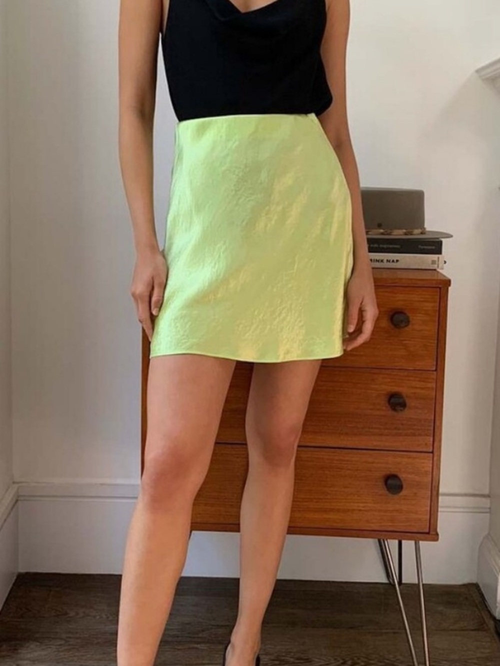 Aritzia Mini Slip Skirt